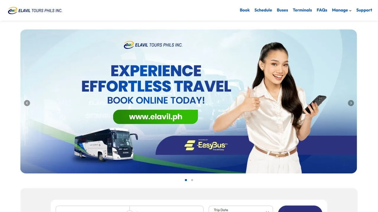 Elavil Tours Phils. homepage